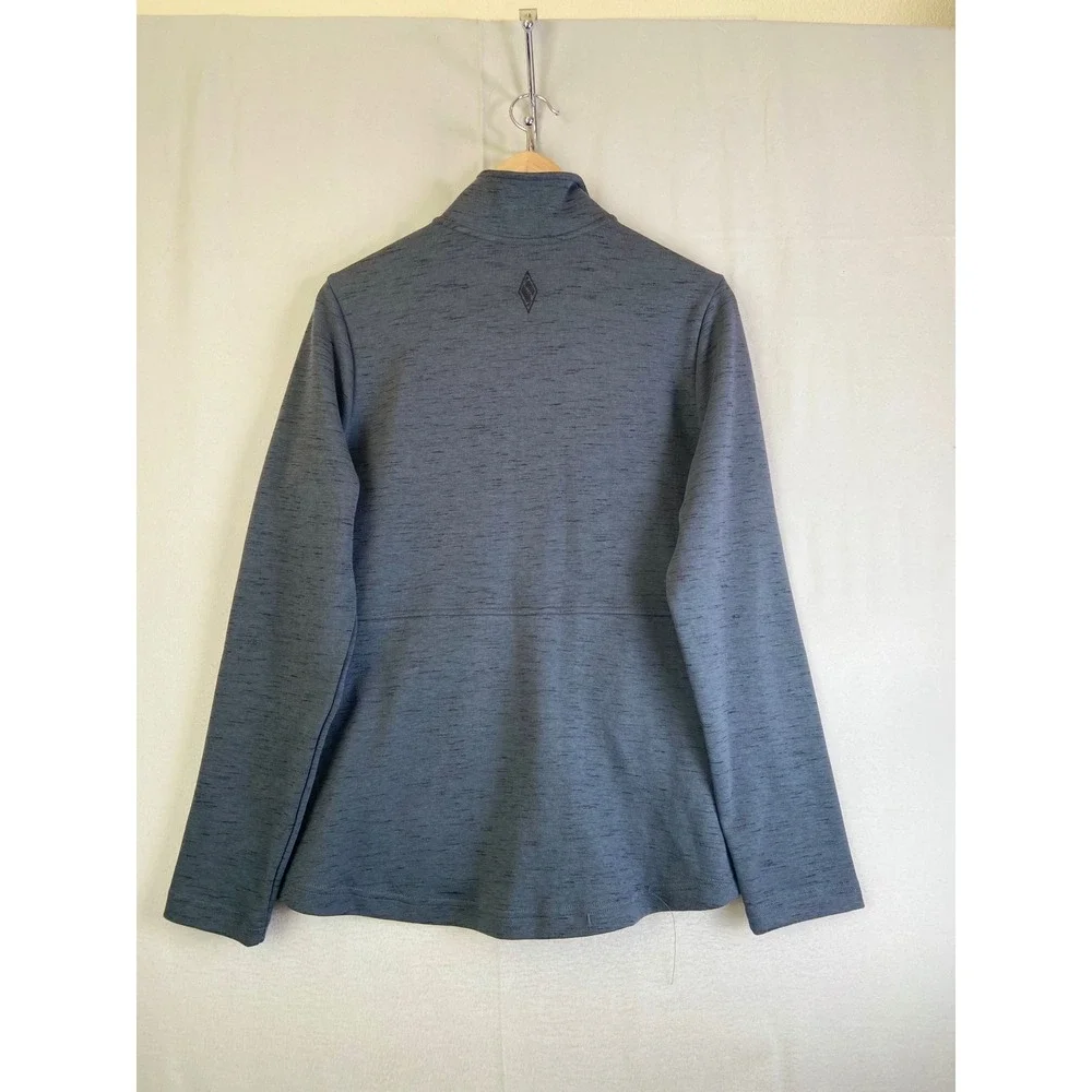 Skechers Performance Full Zip Jacket Gray Space Dye Heathered Mock Neck L NWT